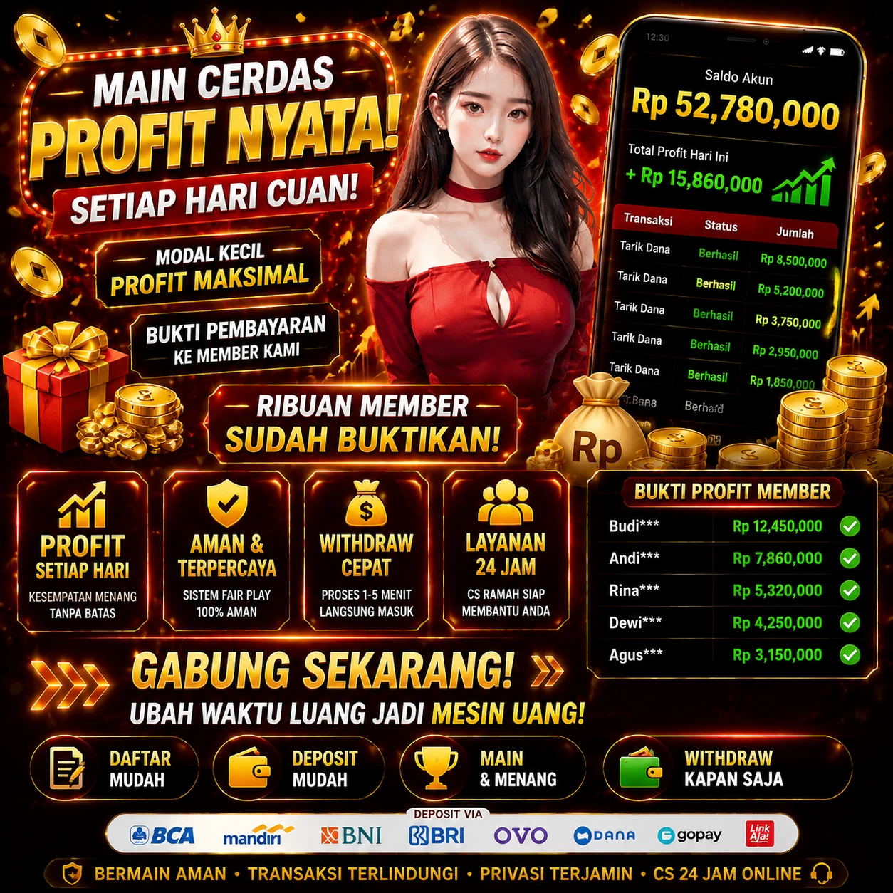 Interface aplikasi setelah instalasi berhasil